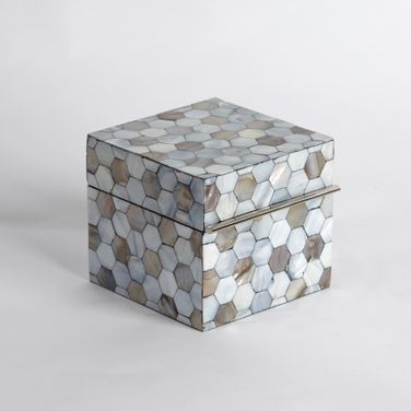 Mother Of Pearl Small Box In Gray