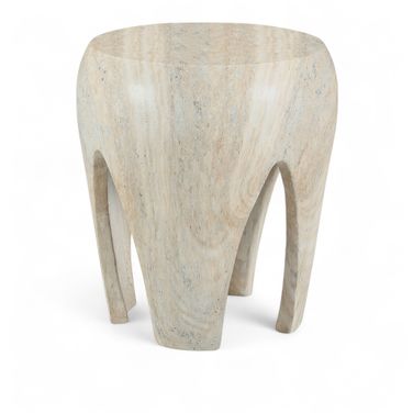 Moxie Concrete and Fiberglass Indoor/Outdoor End Table In Natural