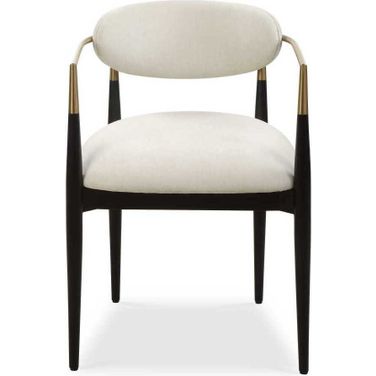 Moxie Dining Arm Chair In Black