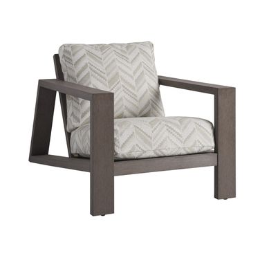 Mozambique Lounge Chair In Gray and Taupe