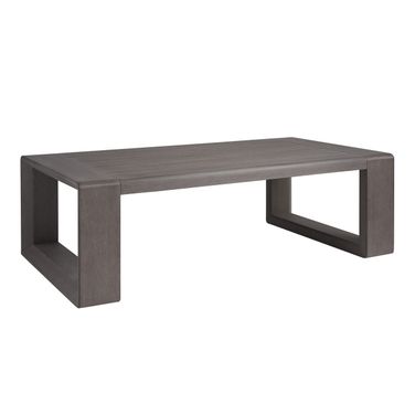 Mozambique Rectangular Cocktail Table In Gray and Taupe