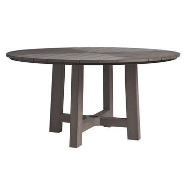 Mozambique Round Dining Table In Gray and Taupe