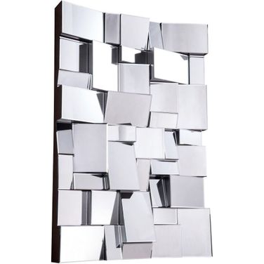 Modern 47 Inch Contemporary Mirror in Clear