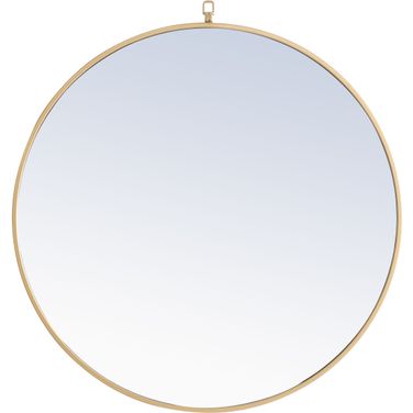 Mr4058br Eternity 32" Round Brass Mirror