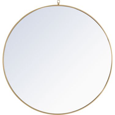 Mr4065br Eternity 42" Round Brass Mirror