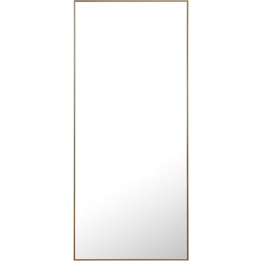 Eternity 30" Rectangular Brass Mirror