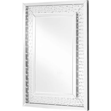 Mr9101 Sparkle 24 Inch Rectangle Mirror in Clear