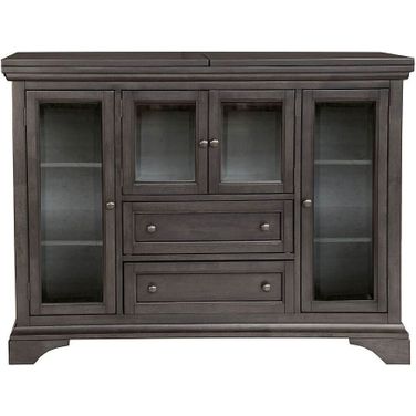 Mariposa Warm Gray Flip-Top Server