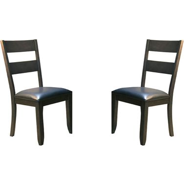 Mariposa Rustic Whiskey Ladderback Side Chair Set of 2
