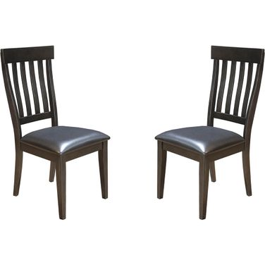 Mariposa Rustic Whiskey Slatback Side Chair Set of 2