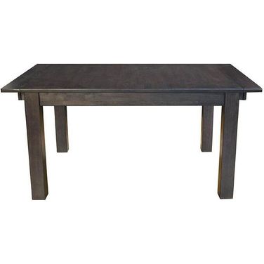Mariposa Warm Gray 100" Extendable Rectangular Leg Dining Table