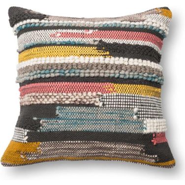 Loloi P0094 Multi 22" x 22" Cover w/Down Pillow