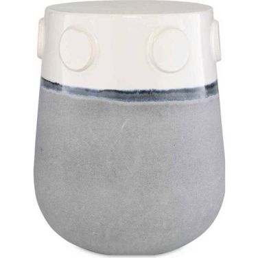 Mulvane Ceramic Garden Stool In Blue and White