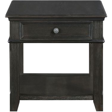 Muriel End Table In Charcoal