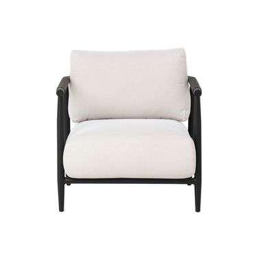 Muros Lounge Chair In Black and Palazzo Cream