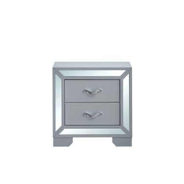Murry Nightstand in Silver