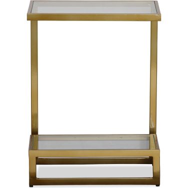 Musing Accent Table In Brushed Brass