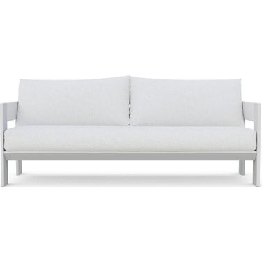 Mykonos 3 Seat Sofa with Cushion In Polar and Matte White