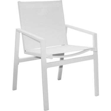 Mykonos Stackable Armchair In White