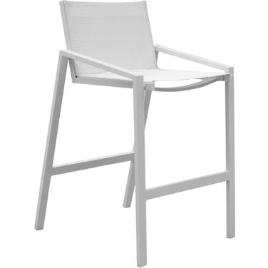 Mykonos Stackable Barstool In White