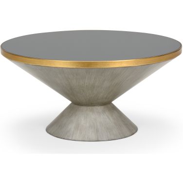 N. Y. Cocktail Table In Gray and Gold