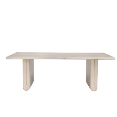 Nadia Dining Table In White Wash