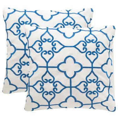 Nadia Pillow Set of 2 in Royal Blue