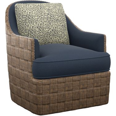 Featured Upholstery Nagano Swivel Chair In Brown
