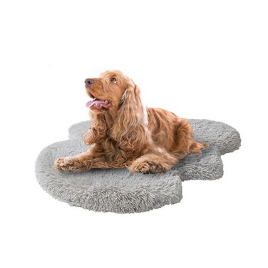 Nala Hide Small Mat In Grey