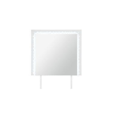 Naomi Marble Mirror with LED In Silver