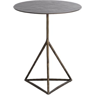 Napier Side Table In Antique Aged Brass