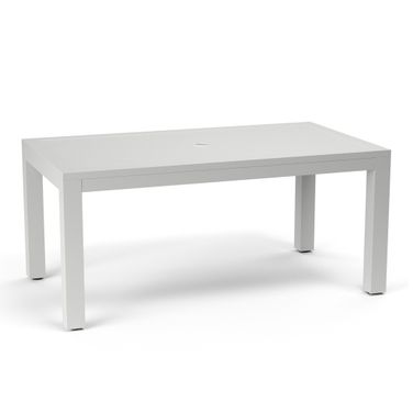 Naples Rectangular 36 x 64 Dining Table in Satin White