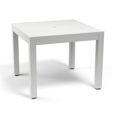 Naples Square 36" Dining Table in Satin White