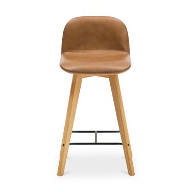 Napoli Leather Counter Stool Tan