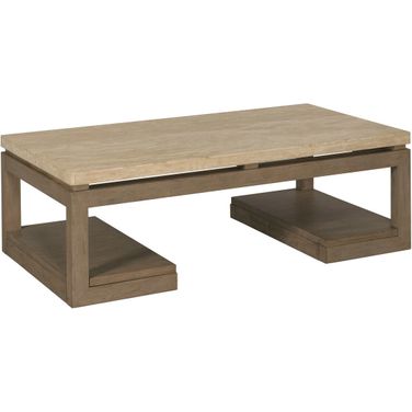 Nash Rectangular Coffee Table In Warm Coffee