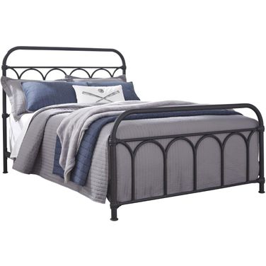 Nashburg Black Full Metal Bed