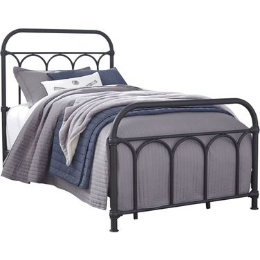 Nashburg Black Twin Metal Bed