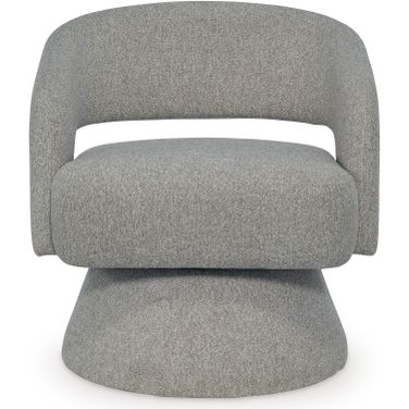 Nashkins Swivel Accent Chair In Pebble