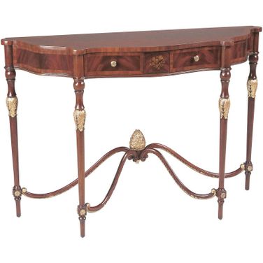 Nathan Console Table In Brown and Gold