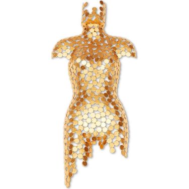 Naturals Female Torso In Gold Leaf