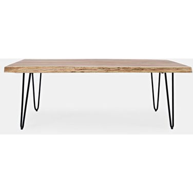 Nature'S Edge 50 Inch Live Edge Coffee Table In Natural