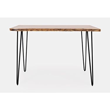 Nature'S Edge 52 Inch Live Edge Counter Height Dining Table In Natural