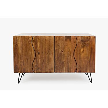 Nature'S Edge 54 Inch Server Storage Cabinet In Chestnut