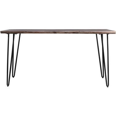 Nature'S Edge 60 Inch Live Edge Dining Table In Slate
