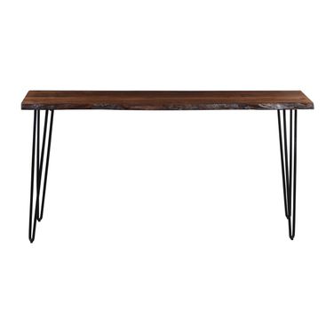 Nature'S Edge Counter Height Sofa Dining Table In Chestnut