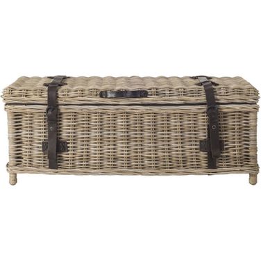 Navarro Gray Rattan Coffee Table Trunk