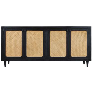 Navice 4 Door Sideboard In Natural and Black