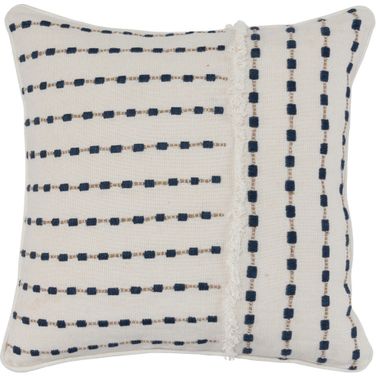 NE Katia 20x20 Pillow In Ivory and Navy