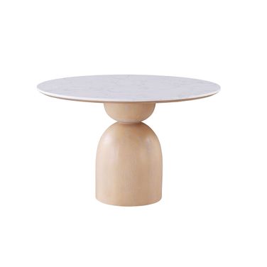 Neasden Dining Table In Natural/White/Black