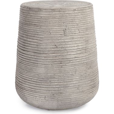 Nellie Outdoor End Table In Light Gray